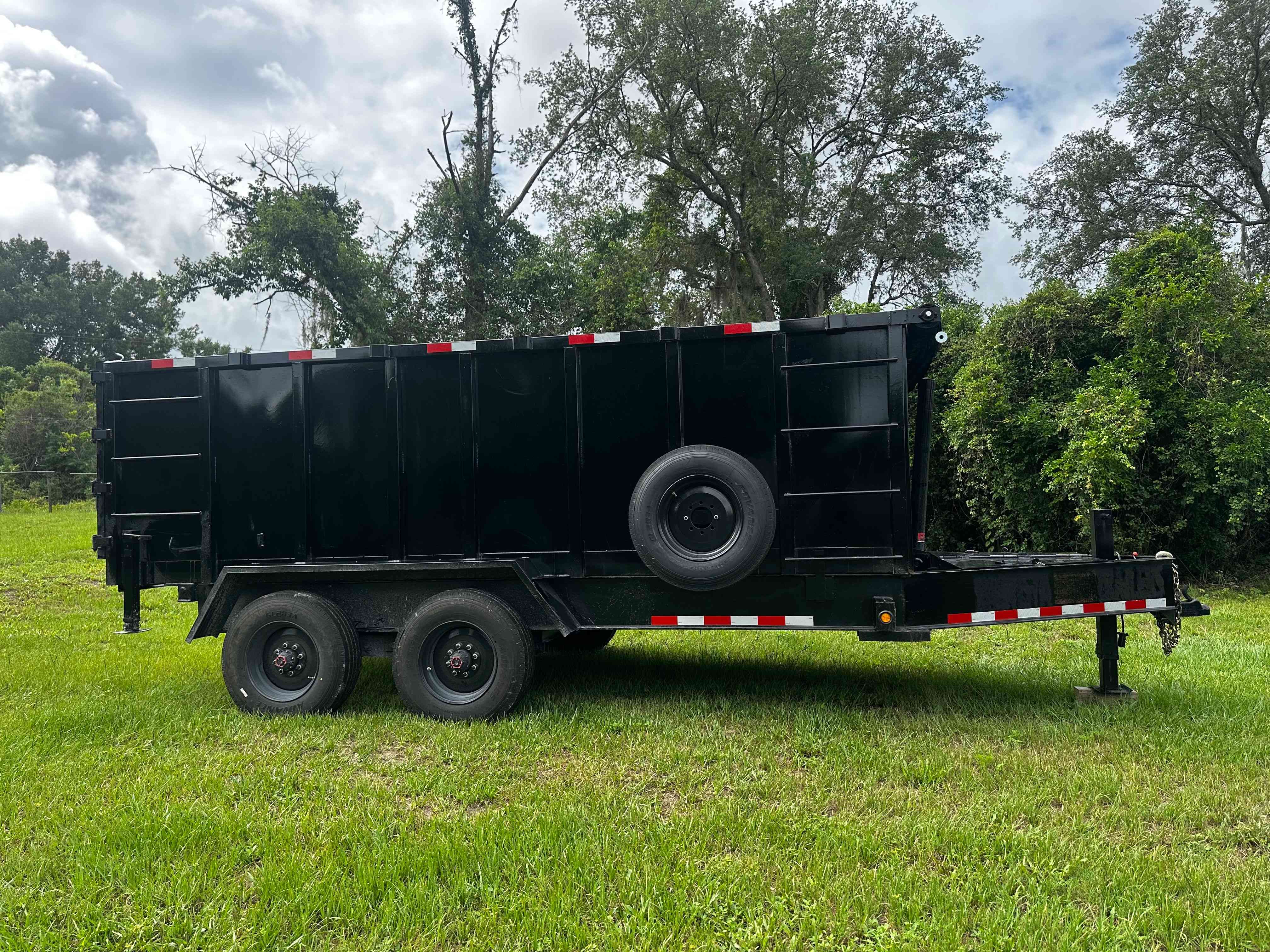 16ft dumpster rental on a job site in Deltona, FL